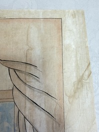 Chinese school: 11 erotic paintings, ink and colour on paper, dated 1904