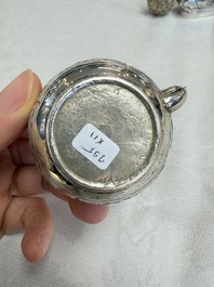 A collection of 11 Chinese silver wares, various marks, 19/20th C.