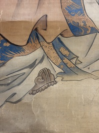 Cai Xian 蔡銑 (1897-1960): 'Playful Monkeys', ink and colour on paper, dated 1925