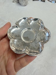 A collection of 11 Chinese silver wares, various marks, 19/20th C.