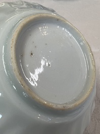 17 Chinese blue and white cups and 22 saucers, Kangxi/Yongzheng