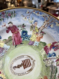 A Chinese Canton famille rose armorial plate with the arms of Caulfeild, Daoguang, ca. 1825