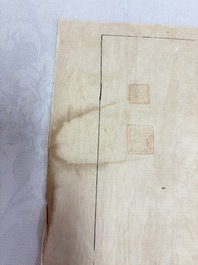 Chinese school: 11 erotic paintings, ink and colour on paper, dated 1904