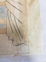 Chinese school: 11 erotic paintings, ink and colour on paper, dated 1904