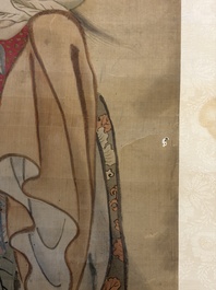 Cai Xian 蔡銑 (1897-1960): 'Playful Monkeys', ink and colour on paper, dated 1925