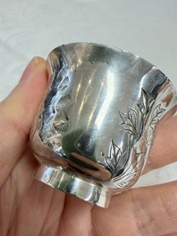 A collection of 11 Chinese silver wares, various marks, 19/20th C.