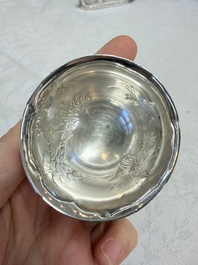 A collection of 11 Chinese silver wares, various marks, 19/20th C.