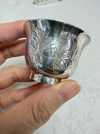 A collection of 11 Chinese silver wares, various marks, 19/20th C.