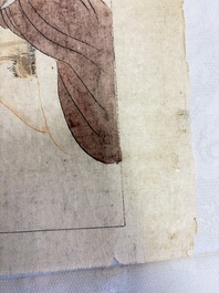 Chinese school: 11 erotic paintings, ink and colour on paper, dated 1904