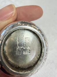A collection of 11 Chinese silver wares, various marks, 19/20th C.