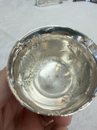 A collection of 11 Chinese silver wares, various marks, 19/20th C.