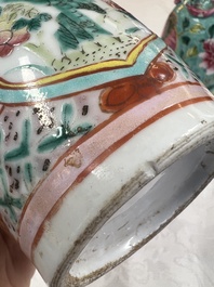 A group of 10 Chinese famille rose wares for the Straits or Peranakan market, various marks, 19/20th C.