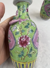 A group of 10 Chinese famille rose wares for the Straits or Peranakan market, various marks, 19/20th C.