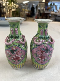 A group of 10 Chinese famille rose wares for the Straits or Peranakan market, various marks, 19/20th C.