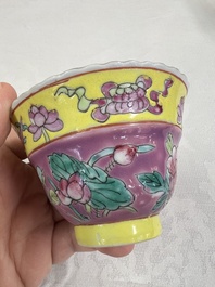 A group of 10 Chinese famille rose wares for the Straits or Peranakan market, various marks, 19/20th C.
