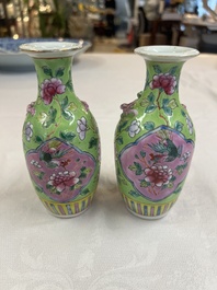 A group of 10 Chinese famille rose wares for the Straits or Peranakan market, various marks, 19/20th C.