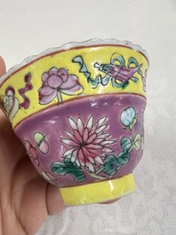 A group of 10 Chinese famille rose wares for the Straits or Peranakan market, various marks, 19/20th C.
