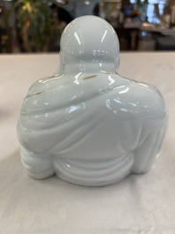 A group of three Chinese famille rose vases, a bitong, a covered teapot and a Buddha, Yongzheng, Qianlong and Xue Changsen 薛長森 marks, 19/20th C.