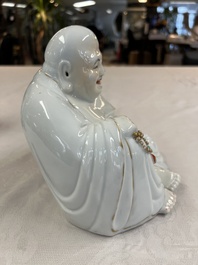 A group of three Chinese famille rose vases, a bitong, a covered teapot and a Buddha, Yongzheng, Qianlong and Xue Changsen 薛長森 marks, 19/20th C.