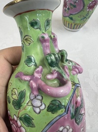 A group of 10 Chinese famille rose wares for the Straits or Peranakan market, various marks, 19/20th C.