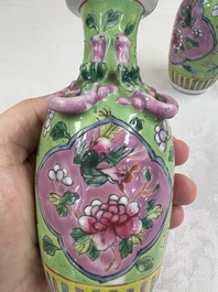 A group of 10 Chinese famille rose wares for the Straits or Peranakan market, various marks, 19/20th C.