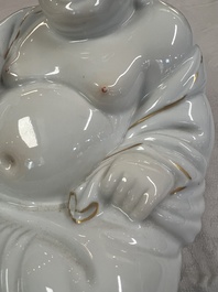 A group of three Chinese famille rose vases, a bitong, a covered teapot and a Buddha, Yongzheng, Qianlong and Xue Changsen 薛長森 marks, 19/20th C.