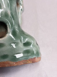 A Chinese Longquan celadon Guanyin, Republic