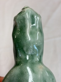 A Chinese Longquan celadon Guanyin, Republic