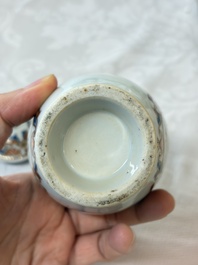 A Chinese armorial export 12-piece tea service with crowned monograms, Qianlong