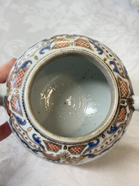 A Chinese armorial export 12-piece tea service with crowned monograms, Qianlong