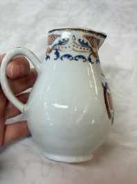 A Chinese armorial export 12-piece tea service with crowned monograms, Qianlong