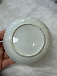 A Chinese armorial export 12-piece tea service with crowned monograms, Qianlong