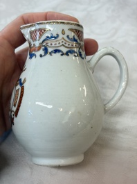 A Chinese armorial export 12-piece tea service with crowned monograms, Qianlong