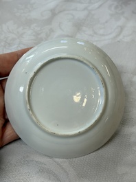 A Chinese armorial export 12-piece tea service with crowned monograms, Qianlong