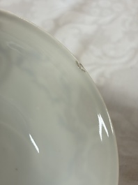 A Chinese armorial export 12-piece tea service with crowned monograms, Qianlong