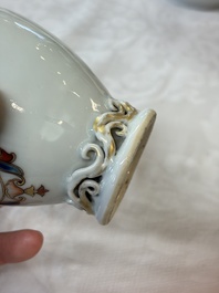 A Chinese armorial export 12-piece tea service with crowned monograms, Qianlong