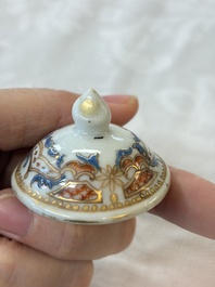 A Chinese armorial export 12-piece tea service with crowned monograms, Qianlong