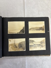 Five photo albums on the Imperial Japanese Navy, compiled by a naval captain, 1919-1940