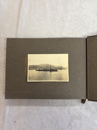Five photo albums on the Imperial Japanese Navy, compiled by a naval captain, 1919-1940
