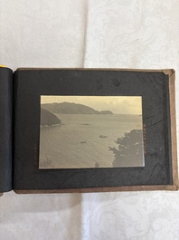 Five photo albums on the Imperial Japanese Navy, compiled by a naval captain, 1919-1940