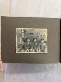 Five photo albums on the Imperial Japanese Navy, compiled by a naval captain, 1919-1940
