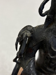 A Chinese bronze figure of Bodhisattva, Ming