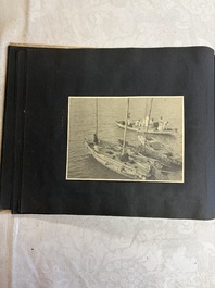 Five photo albums on the Imperial Japanese Navy, compiled by a naval captain, 1919-1940