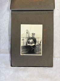 Five photo albums on the Imperial Japanese Navy, compiled by a naval captain, 1919-1940
