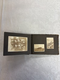 Five photo albums on the Imperial Japanese Navy, compiled by a naval captain, 1919-1940