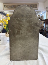 A Javanese carved stone figure of Prajnaparamita, 20th C.