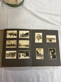 Five photo albums on the Imperial Japanese Navy, compiled by a naval captain, 1919-1940