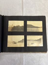 Five photo albums on the Imperial Japanese Navy, compiled by a naval captain, 1919-1940