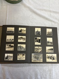 Five photo albums on the Imperial Japanese Navy, compiled by a naval captain, 1919-1940