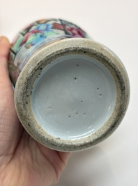 An extensive group of 23 Chinese Canton famille rose wares, 19th C.